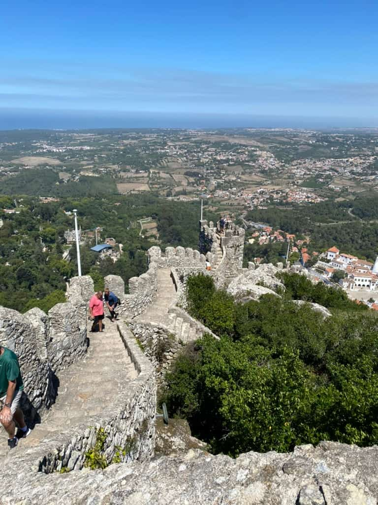 Castle of the Moors castle walls in Sintra, Portugal