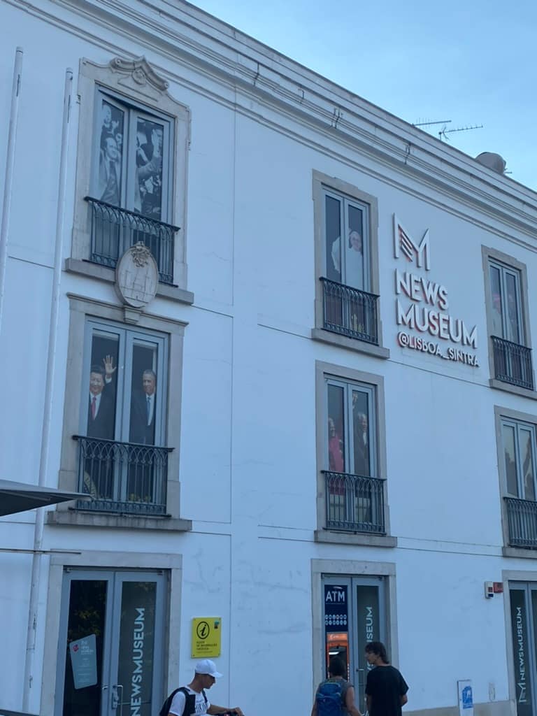 The outside of the News Museum in Sintra, Portugal