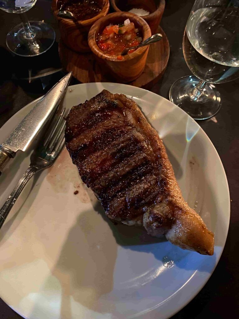 Grilled steak at Don Julio in Buenos Aires