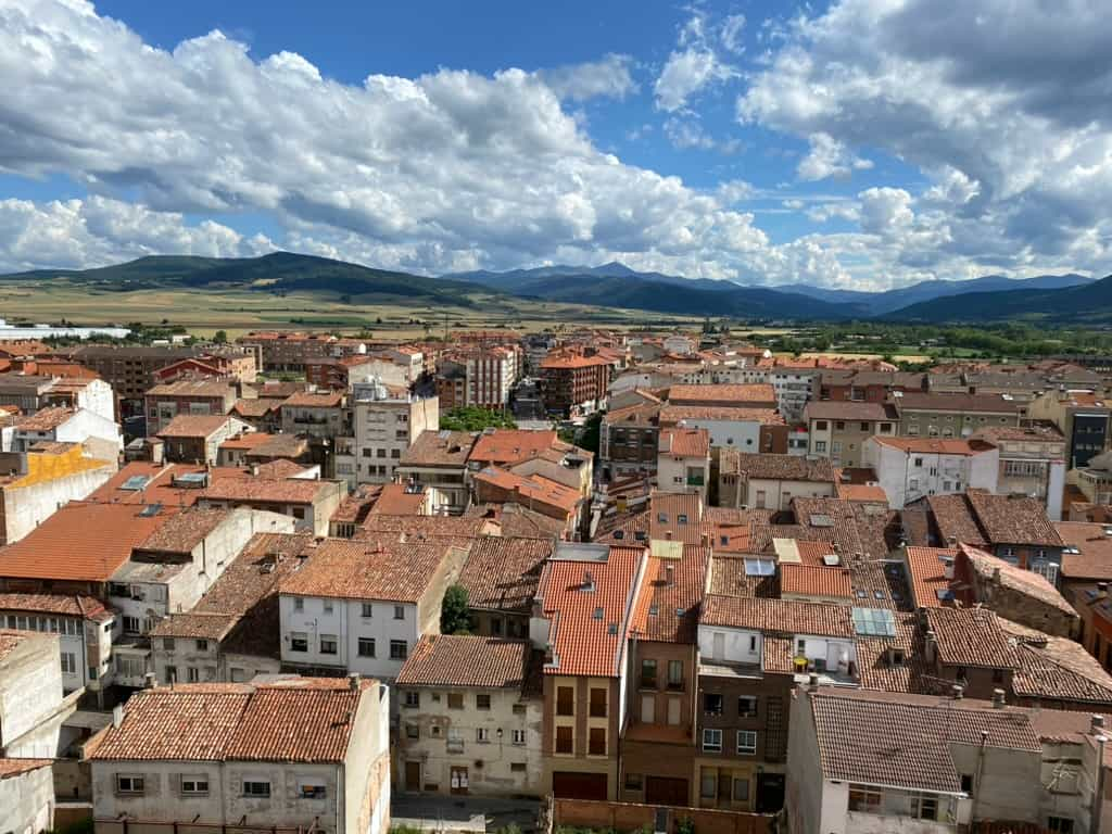 Overhead view of Santo Domingo de la Calzada from the cathedral tower.