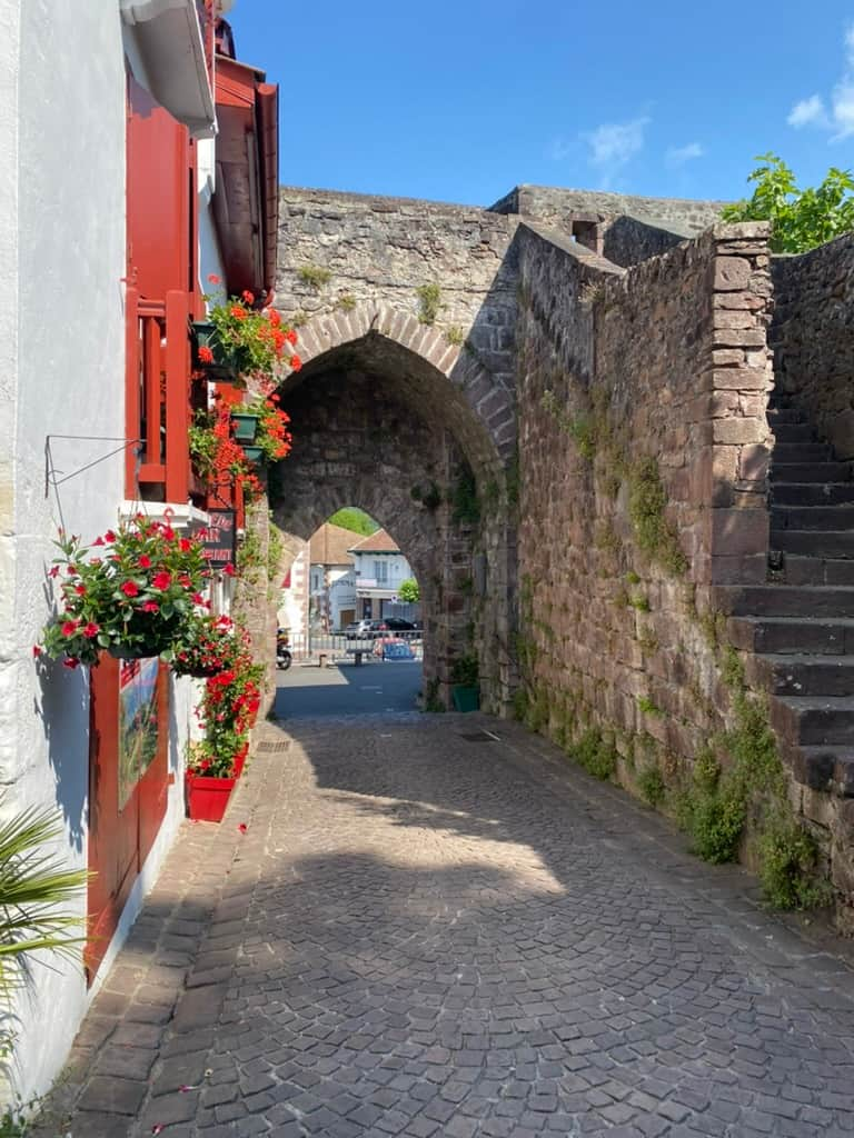 Porte de France gate to the old town in Saint-Jean-Pied-de-Port.