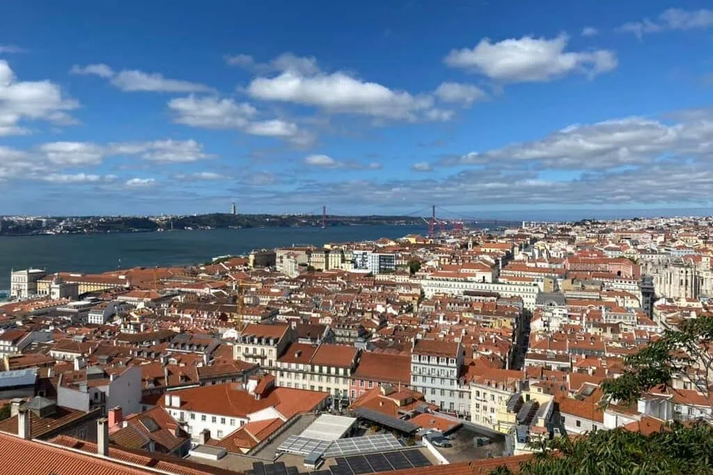 View of Lisbon, Portugal from Castelo de São Jorge